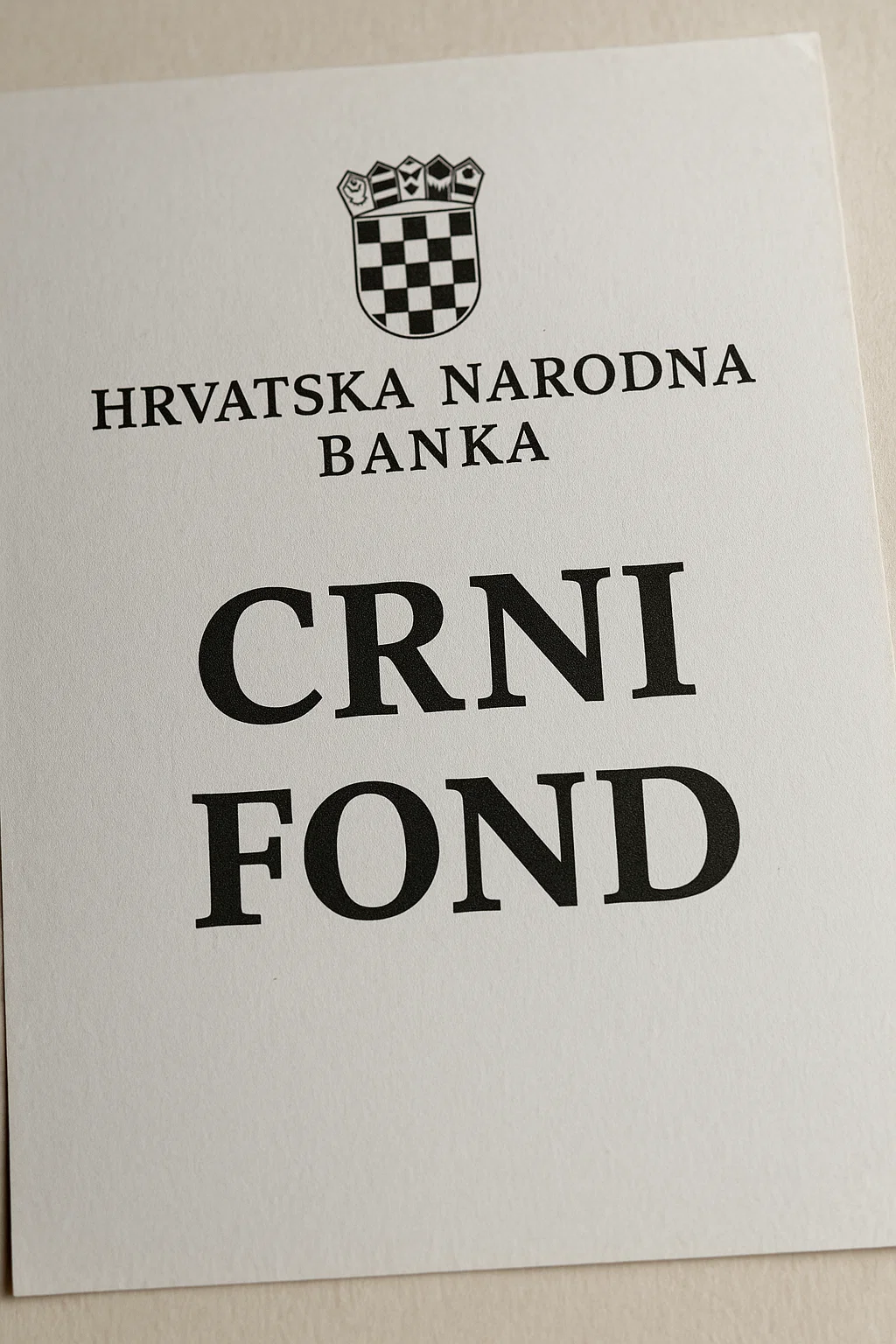 Crni fond HNB-a